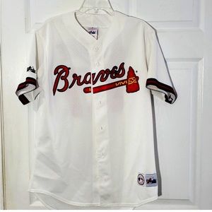 Majestic Braves Glavin Baseball Jersey Medium MLB
